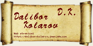 Dalibor Kolarov vizit kartica